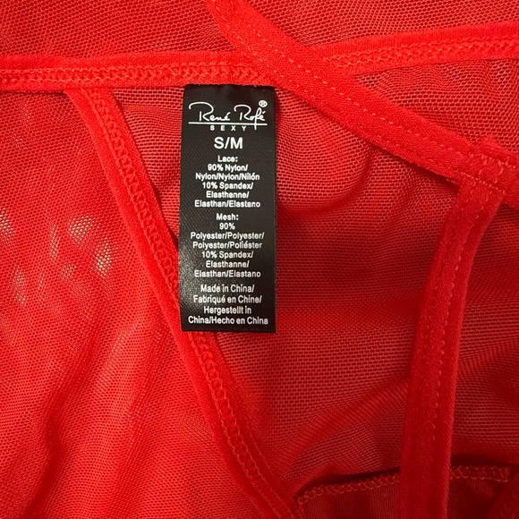 Dolled Up Red Lace Chemise - Picture 8 of 14